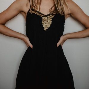 Urban Outfitters gauze black gypsy dress
